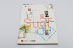 China Ivory Coil Leather Cover A3 Spiral Binding Books supplier