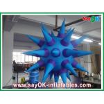 Hanging Inflatable Lighting Decoration , Purple 2m Inflatable Led Star for sale