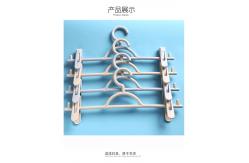 China Domestic Rack Pants plastic trouser hangers with clips Without Trace supplier