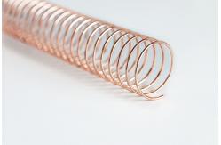 China Gold Plated 50mm 4:1 12 Coil Binding Service For Book Binding supplier