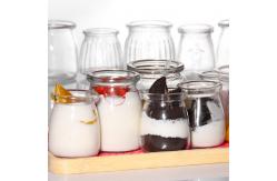 China 5Oz 8Oz 200Ml Small Glass Food Containers Pudding Jars For Bird Nest supplier