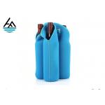 4 Bottle Bottle Cooler Bag Neoprene Wine Bottle Holder Eco - Friendly Material for sale