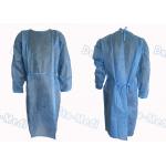 Long Sleeve Disposable Protective Gowns , Comfortable Dustproof Medical Patient Isolation Gowns for sale