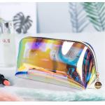 Polychrome Cosmetic Bag Transparent Holographic Fabric