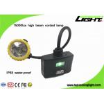 Aluminum 450mA 1.7W 15000lux Semi corded Mining Headlight for sale