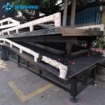 10T-10M Customized Black Segmented Portable Loading Docks Hydraulic Dock Ramp for sale