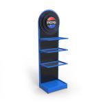 Metal Drink Bottle Display Stand with LED Lighted Logo for Wholesale for sale