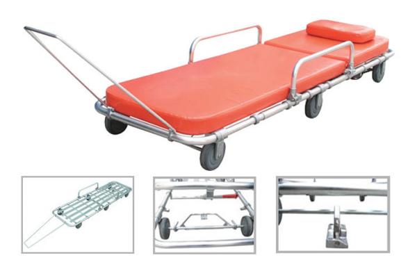 New Design Aluminum Alloy Automatic Loading Wheeled Emergency Ambulance Stretcher