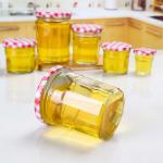 Customer Design Glass Jam Jar Vacuum For Honey Screw Lid Round Shaped