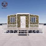 Steel Structure Collapsible Container House with Roof Grade 8 Earthquake Resistance for sale