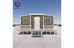 China Steel Structure Collapsible Container House with Roof Grade 8 Earthquake Resistance supplier