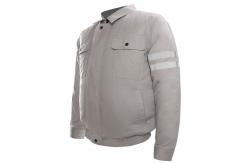 China Windproof Cooling Fan Jacket Turn Down Collar Ac Motorcycle Jacket supplier