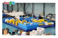 China Adult Inflatable Interactive Game 36ft Giant Inflatable Obstacle Course supplier
