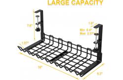 China Adjustable Cable Management Tray for Neat and Tidy Under Desk Space 390x160x125mm supplier