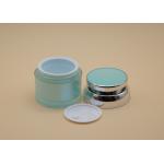 Green UV Spraying Cosmetic Cream Containers PP Cap With ABS Sheathed for sale