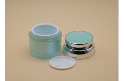 China Green UV Spraying Cosmetic Cream Containers PP Cap With ABS Sheathed supplier