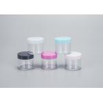 China Ps Cosmetic Plastic Jars With Lids Empty Clear Round for sale