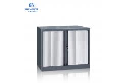 China Rolling Shutter Doors Metal Half Height Locker With 2 Adjustable Shelves supplier