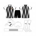 Moisture Wicking Custom Football Uniforms Breathable Fabrics Black And White Jersey for sale