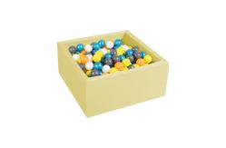 China Skin-Friendly Velvet Square Foam Ball Pits 75*30cm For Toddlers supplier