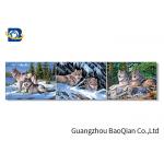 Wolf 5D Lenticular Picture , 3D Deep Effect Lenticular Image Printing