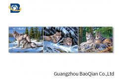 China Wolf 5D Lenticular Picture , 3D Deep Effect Lenticular Image Printing supplier