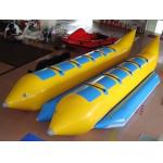 10 Seats Double Banana Boat Inflatable Water Games With 0.9mm Pvc Tarpaulin for sale