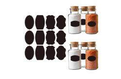 China Dry Erase Removable Labels Black Reusable Bottle Labels supplier