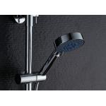 Handheld Head Adjustable LED Shower Set Brushed Surface ROVATE With Slid Bar