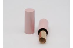 China OEM Cylinder Pink Long Thin Eco Friendly  Cute Lip Balm Containers supplier
