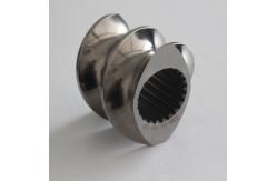 China Abrasive Blasting Twin Segment Screw For Plastic Machine supplier