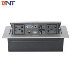 Oval Corner 240V Rated Voltage Desktop Hidden Connector With Vedio Interface Available Customized for sale