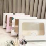 Window Color Box Packaging Rectangular Display Box For Underwear Socks Towel for sale