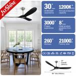 Home No Noise Energy Saving Ceiling Fans With Real Wood Blades