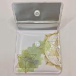 PVC EVA Aluminum Foil Reusable Pocket Ashtray Pouch Button Closure
