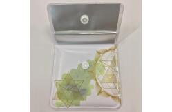 China PVC EVA Aluminum Foil Reusable Pocket Ashtray Pouch Button Closure supplier