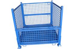 China Heavy Duty Wire Mesh Storage Containers Stackable Space Saving supplier