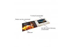China Paper Craft LCD Video Brochure Card 10.1 inch 1024x600 Resolution supplier