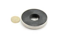 China Neodymium pot magnet hooks /Magnetic steel hooks with high pull force supplier