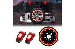 China Jeep Wrangler Spare Tire 3rd Brake Light 5W Jeep Back Window Hinge Cover supplier