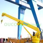 Electro Telescopic Cylinder 0.2t 20m Ship Deck Cranes for sale