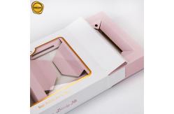 China Customized Printing 350gsm Nail Polish Cosmetic Packaging Box With Clear Window supplier
