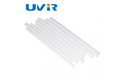China Clear Quartz Glass Pipe 5000 Hours For Twin Tube Infrared Heating Lamp supplier