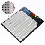 ABS Plastic Soldering Breadboard Transparent With Black Aluminum Plate for sale