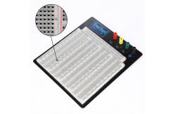 China ABS Plastic Soldering Breadboard Transparent With Black Aluminum Plate supplier