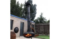 China Eco Friendly Indoor Wood Burning Fire Pits Rotating Fireplace Non Rusting supplier
