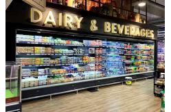 China Open Display Fridge R290 5 Layers Remote supplier