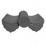 China Style Garden Temple Building Materials Chinese Ancient Unglazed Clay Roof Tiles for sale