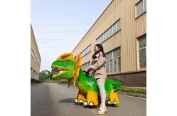 China Kiddie Animatronic Dinosaur Ride Coin / Remote Control Dinosaur Ride On supplier
