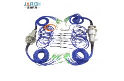 China Multi - Channels Fiber Optic Rotary Joint  High Speed With Aluminum Housing supplier